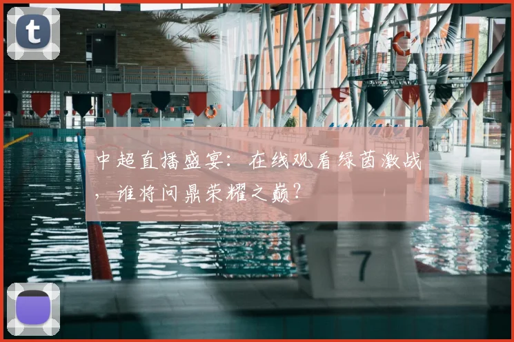 中超直播盛宴：在线观看绿茵激战，谁将问鼎荣耀之巅？